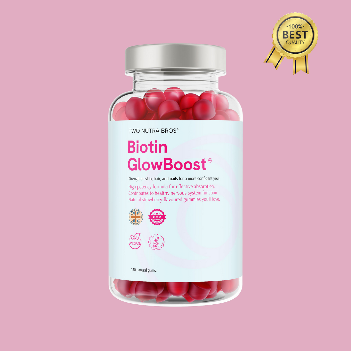 Biotin Glow Boost™ - Strengthening Skin, Hair and Nails - Two Nutra Bros